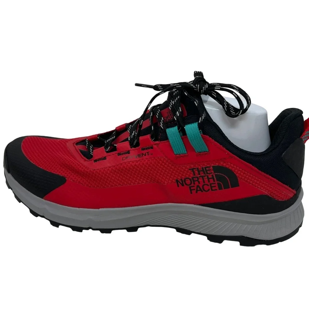 North Face Cragstone Red Black Men's Fabric Stretch  Hiking Shoe Size 12 US NWOB